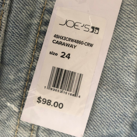Joe's Jeans The Ozzie Shorts Cut Off Short Distressed Denim Caraway NWT Sz 24 - Picture 8 of 9